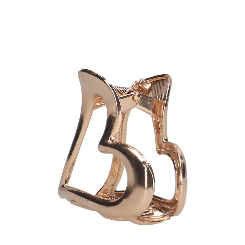 Manfield Goudkleurige hartjes haarklem