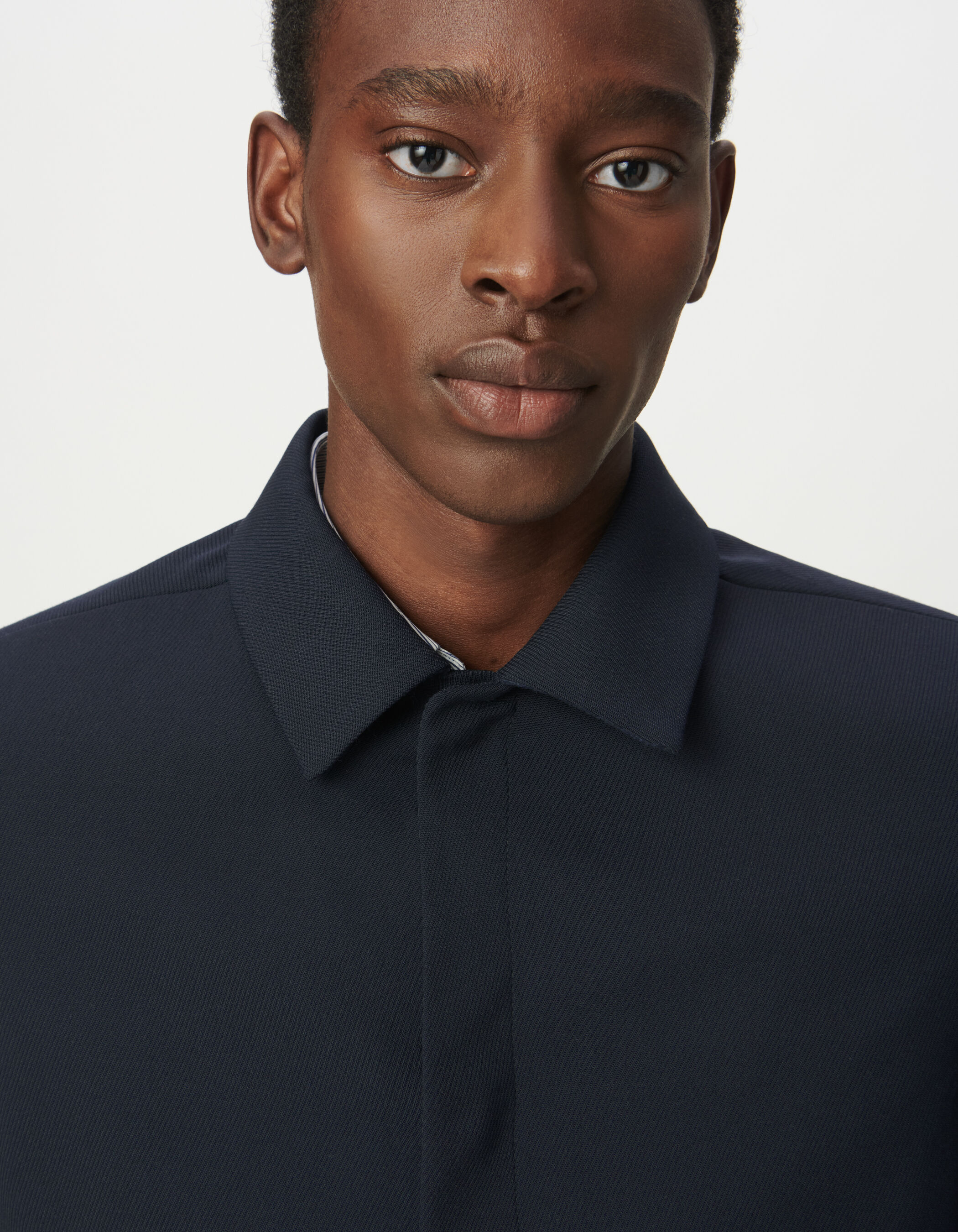 Blouson de costume marine pressions cachées Homme