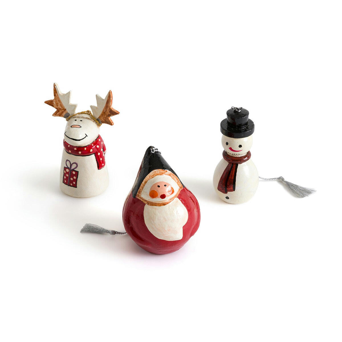 Lot de 3 figurines de Noël, Navida
