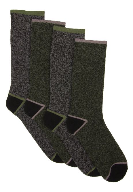 Mens 2pk Charcoal Cushioned Sole Boot Socks