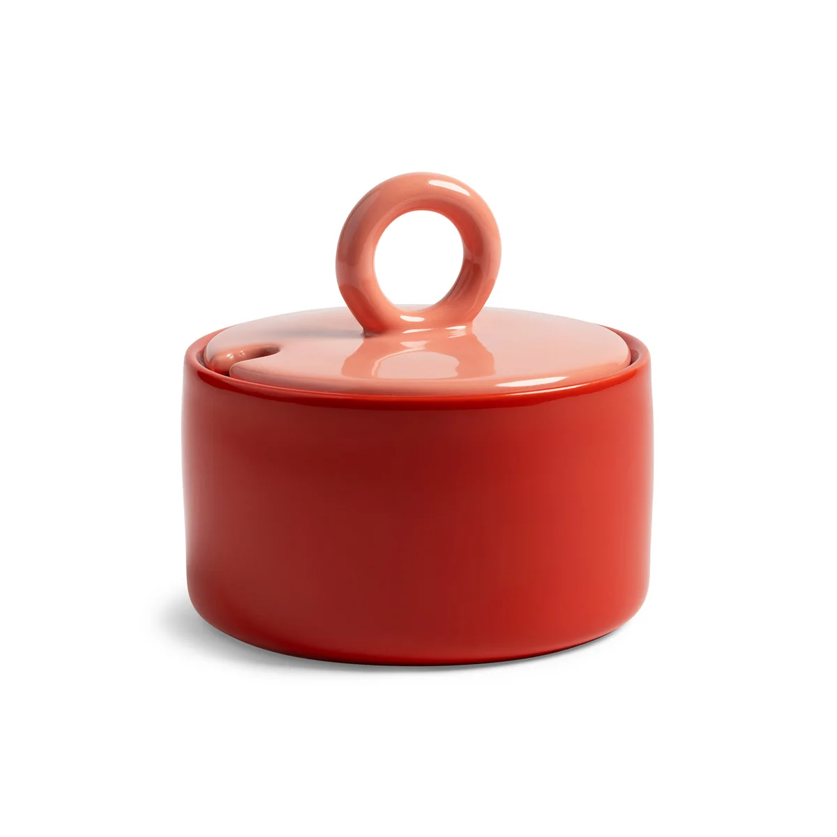 &klevering - Chiquito Zuckerdose, Ø 10 x 10 cm, rot
