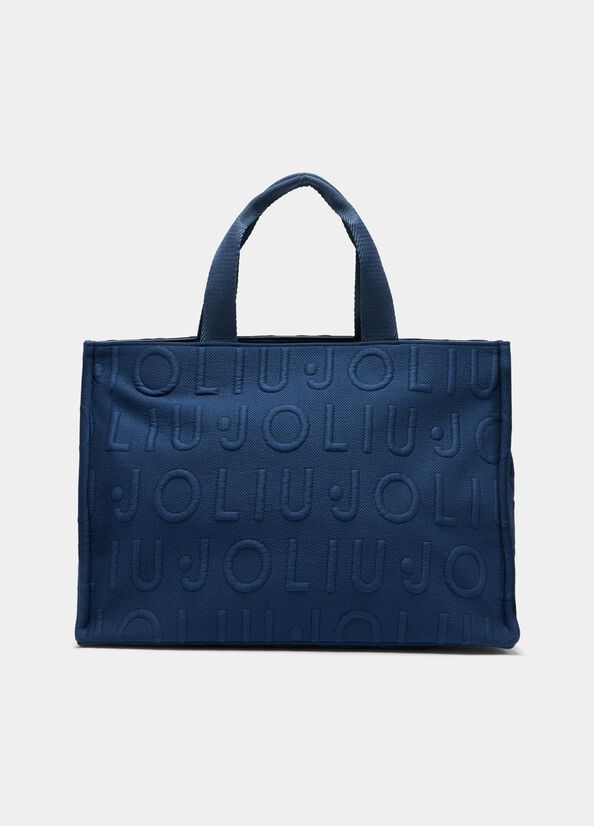 Borsa tote media in maglia
