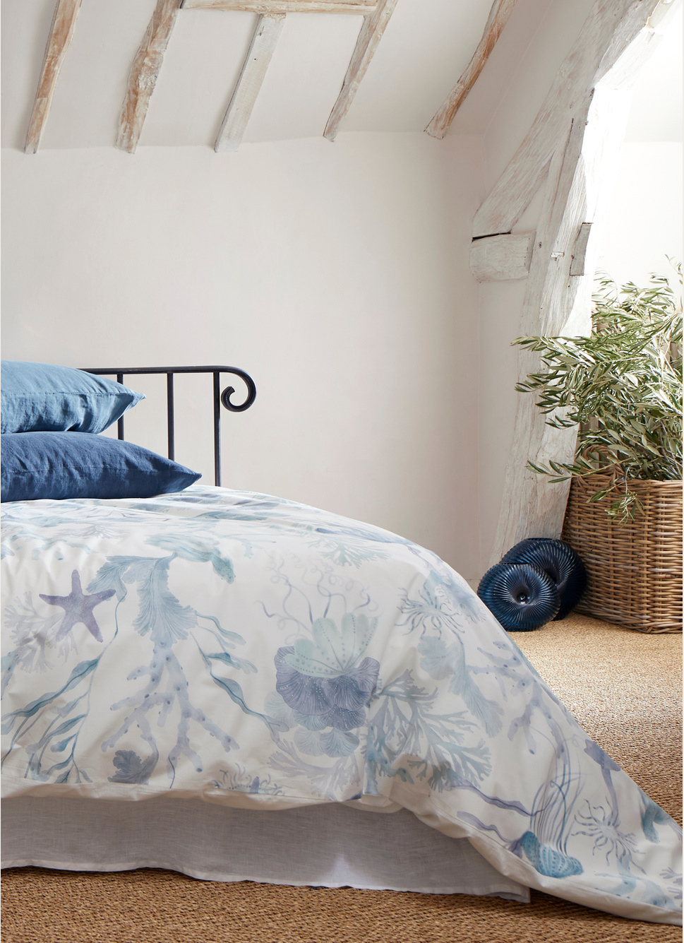 TAIE D'OREILLER UNIE EN LIN LAVÉ 165GR CHARBON