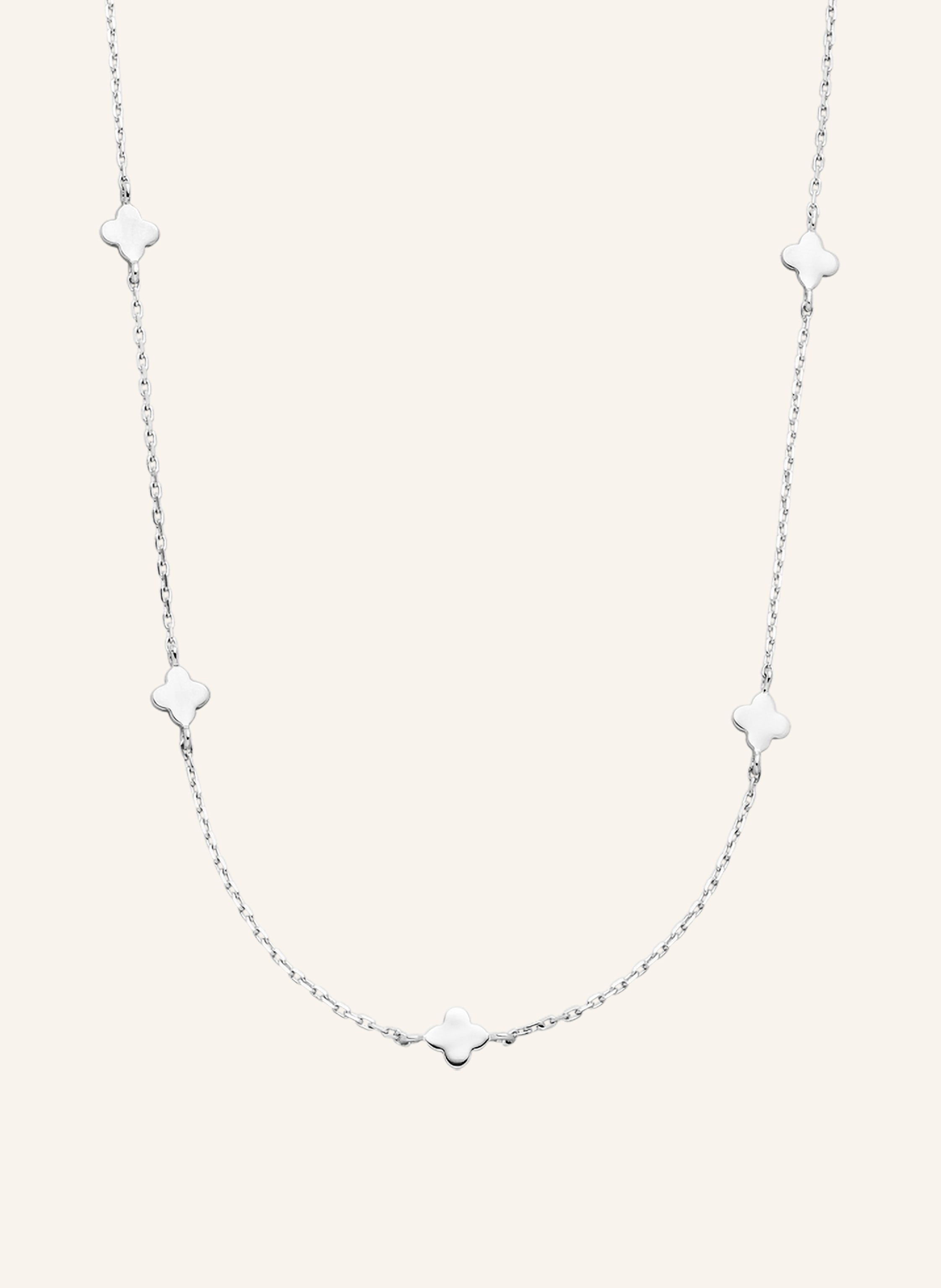 Leaf Halskette MINI CLOVER aus 14 Karat Gelbgold