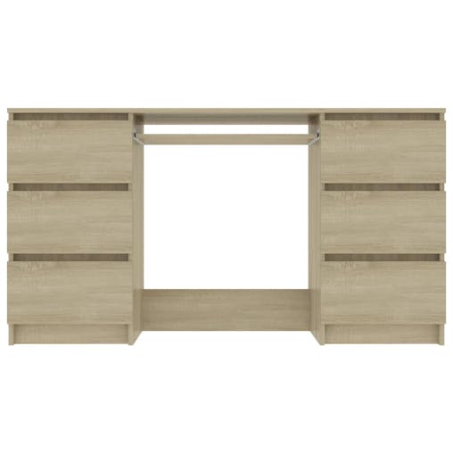 NNEVL Writing Desk Sonoma Oak 140x50x77 cm Chipboard