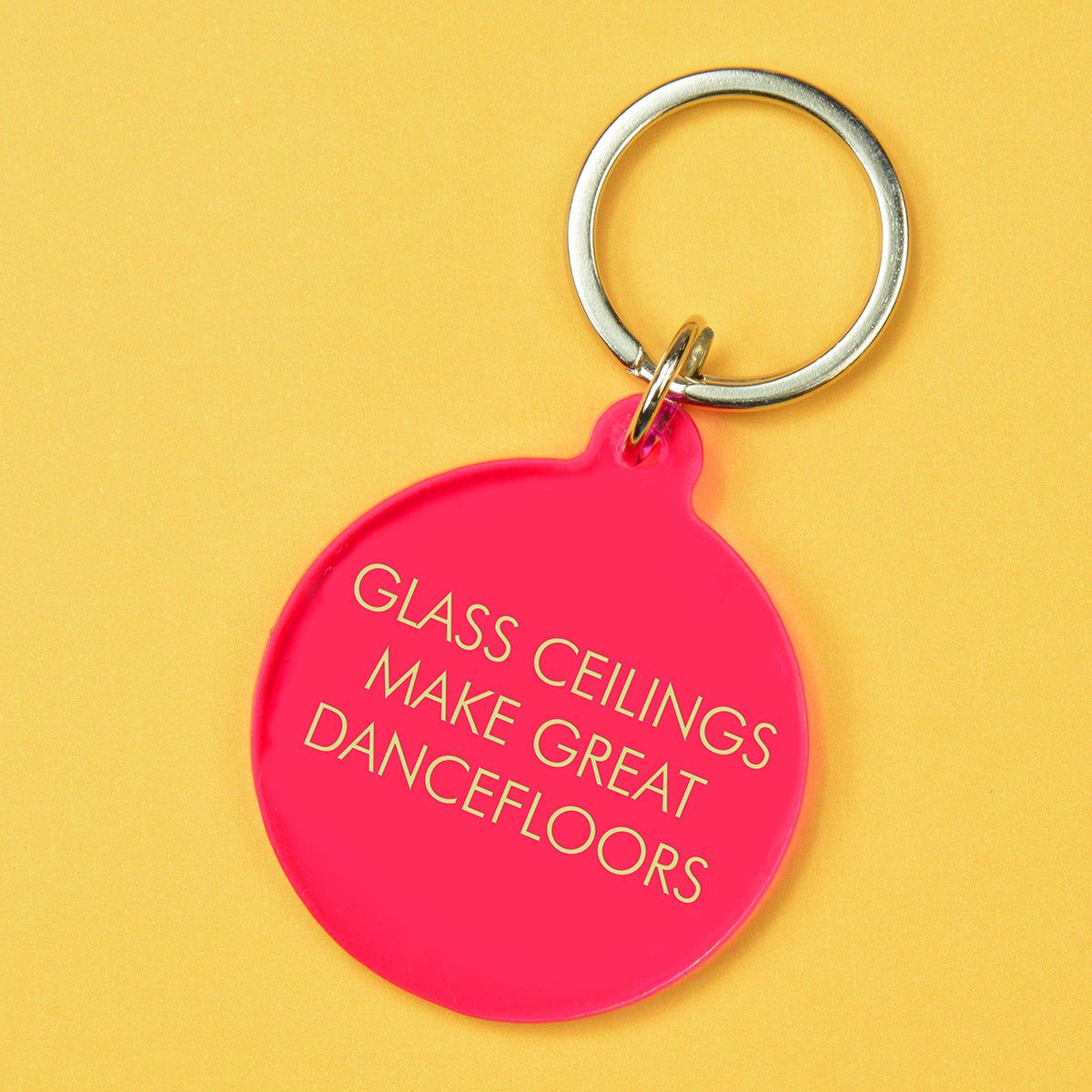 Flamingo Candles Glass Ceilings Make Great Dancefloors Keyring