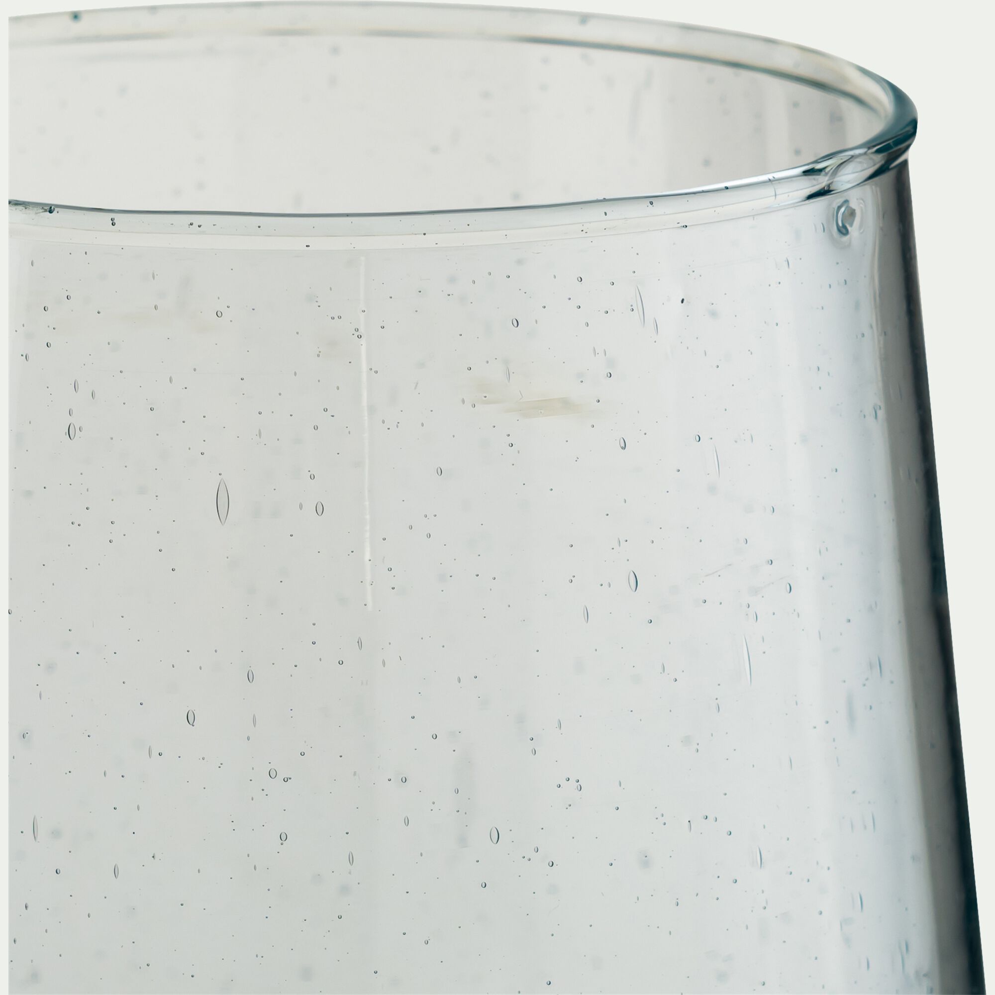 SAVEL - Vase tube en verre H18cm - transparent