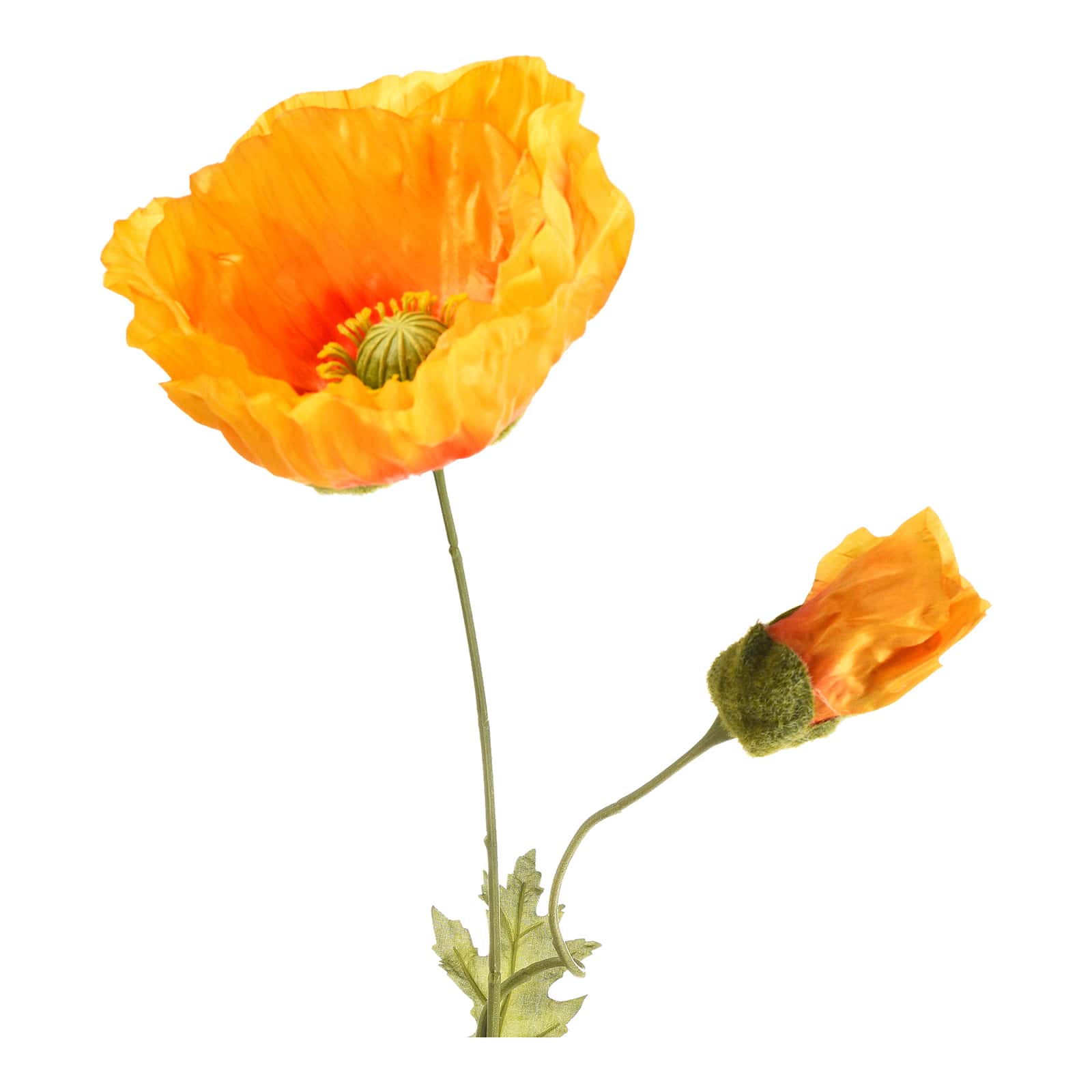 Kunstblume Mohn Gelb,L 830 mm