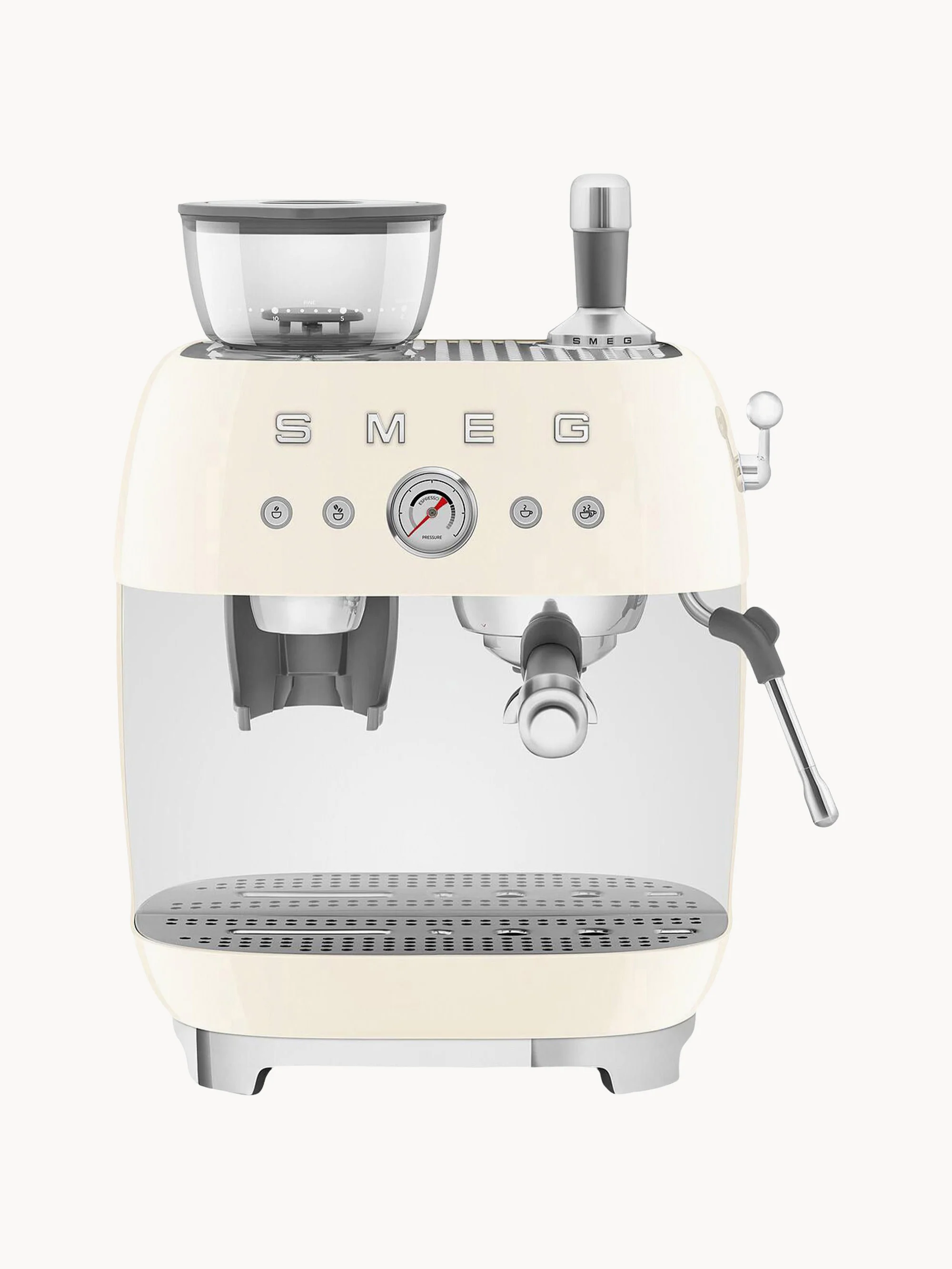 Kaffeemaschine 50's Style mit Siebträger
