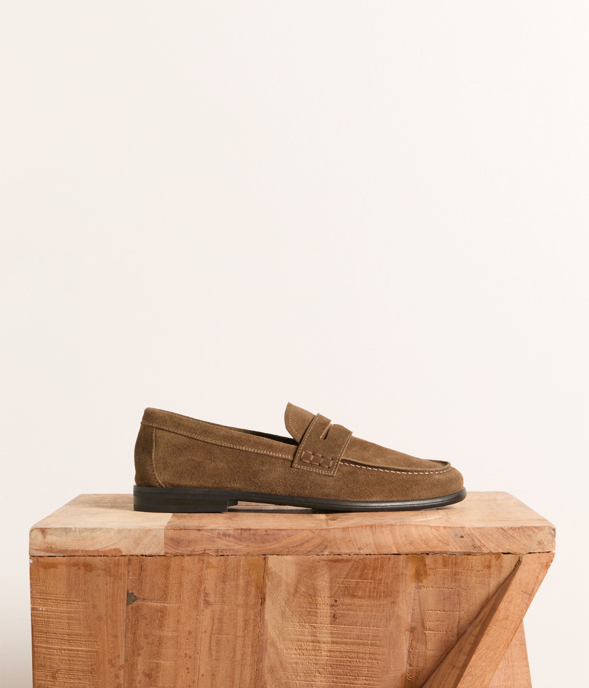 Mocassins velours taupe Oreo