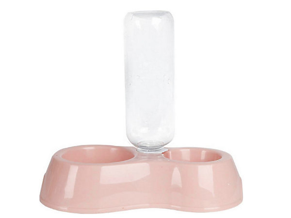 Bol double avec distributeur d eau pour chien chat