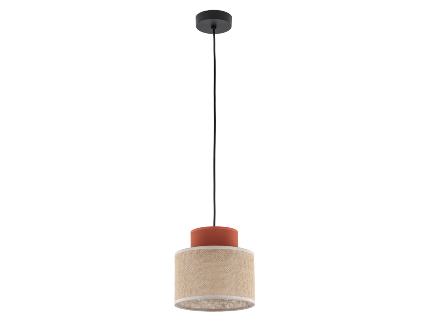 Lampa wisząca Duo Juta 165 cm tkaninowa beżowa