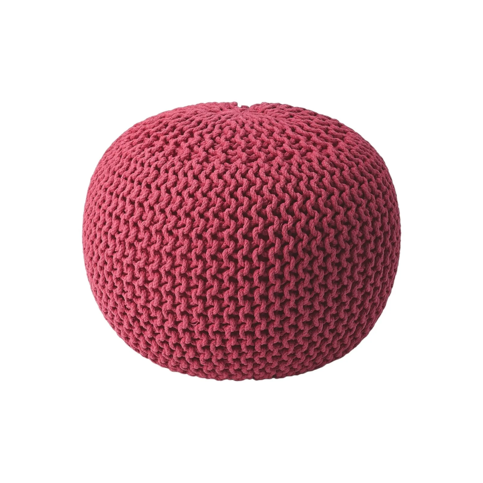 Cool Fuchsia Pink Pouf Ottoman