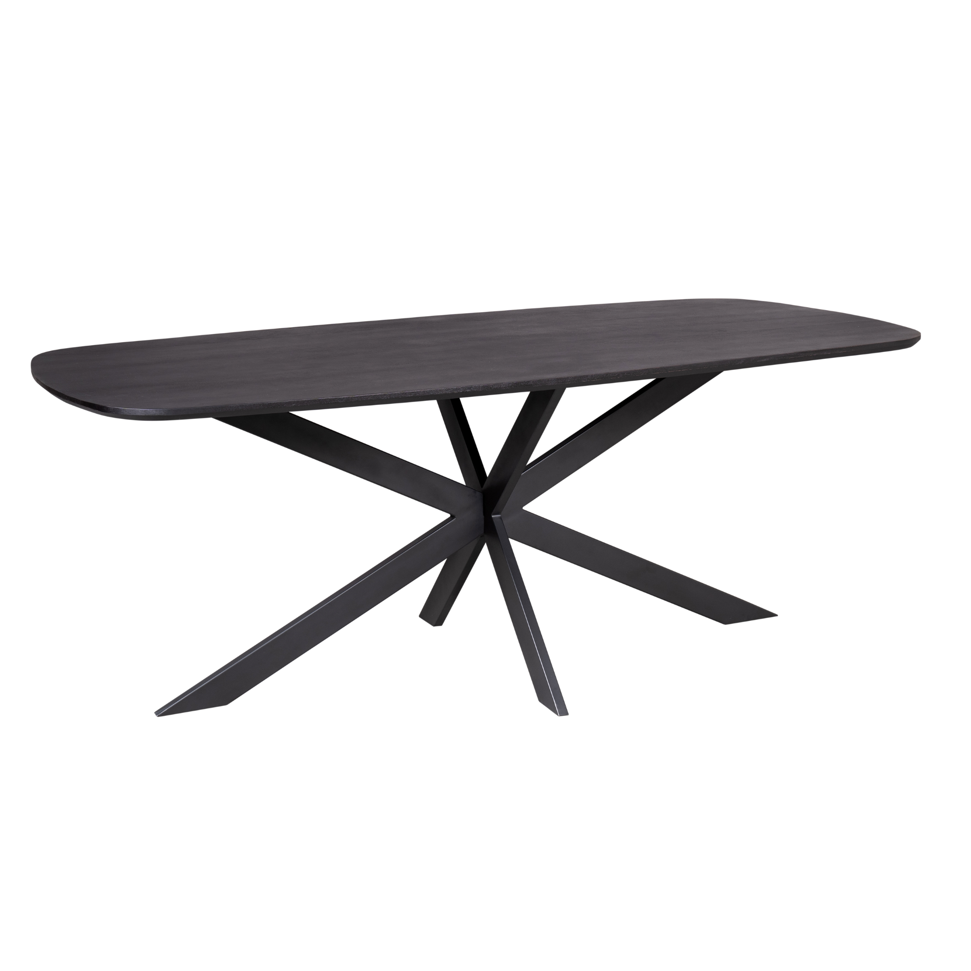 Starfurn eettafel Elegance - zwart - 100x200x76cm