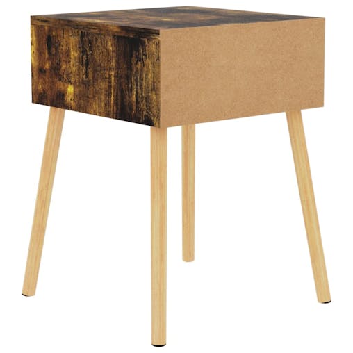 NNEVL Bedside Cabinets 2 pcs Smoked Oak 40x40x56 cm Chipboard