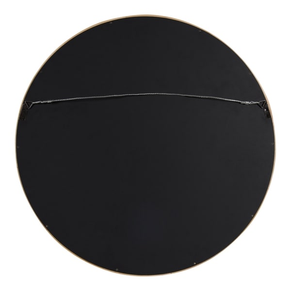 Kate and Laurel Hutton Round Wood Wall Mirror - 22" diameter