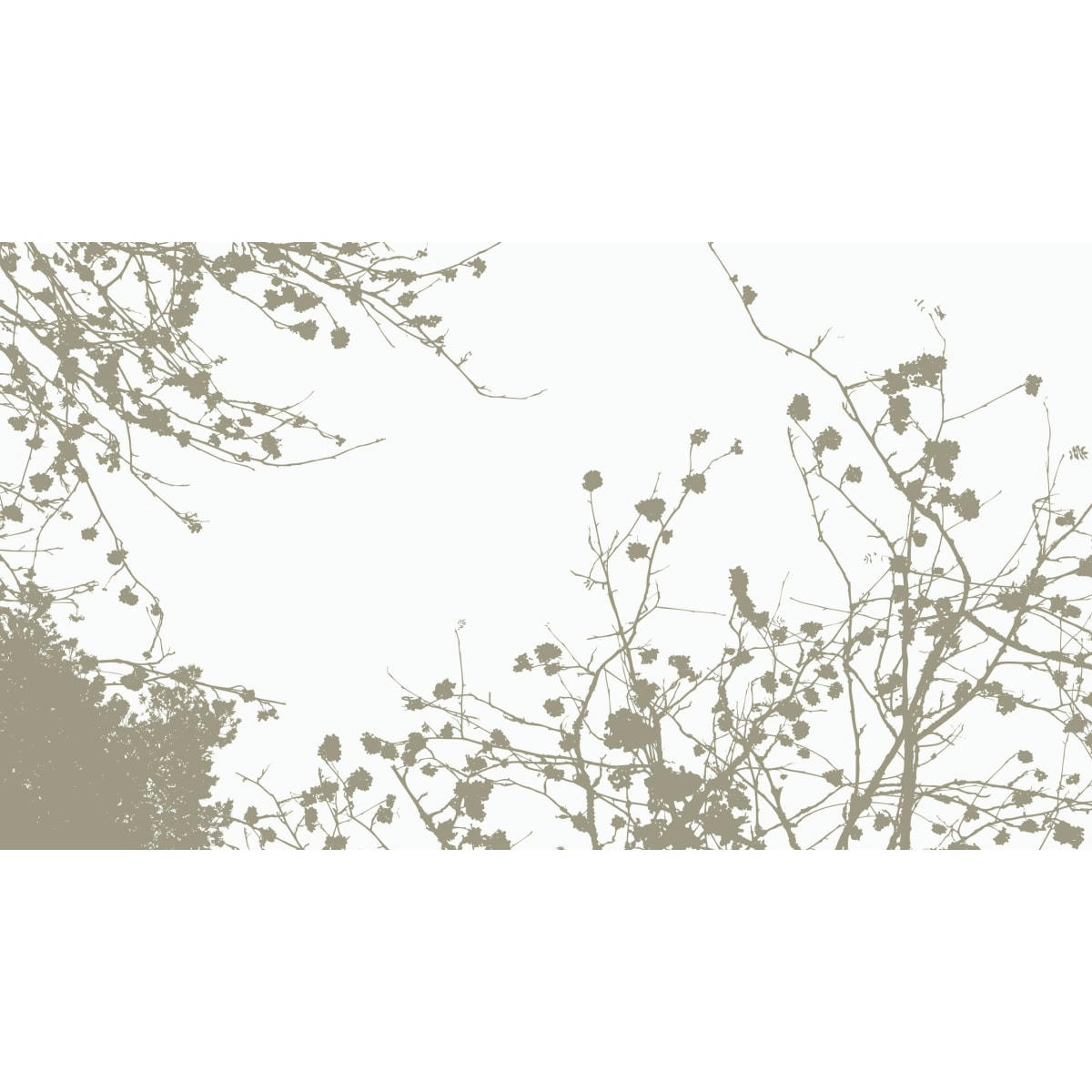 - Papier peint panoramique entre les branches 150 x 250 cm