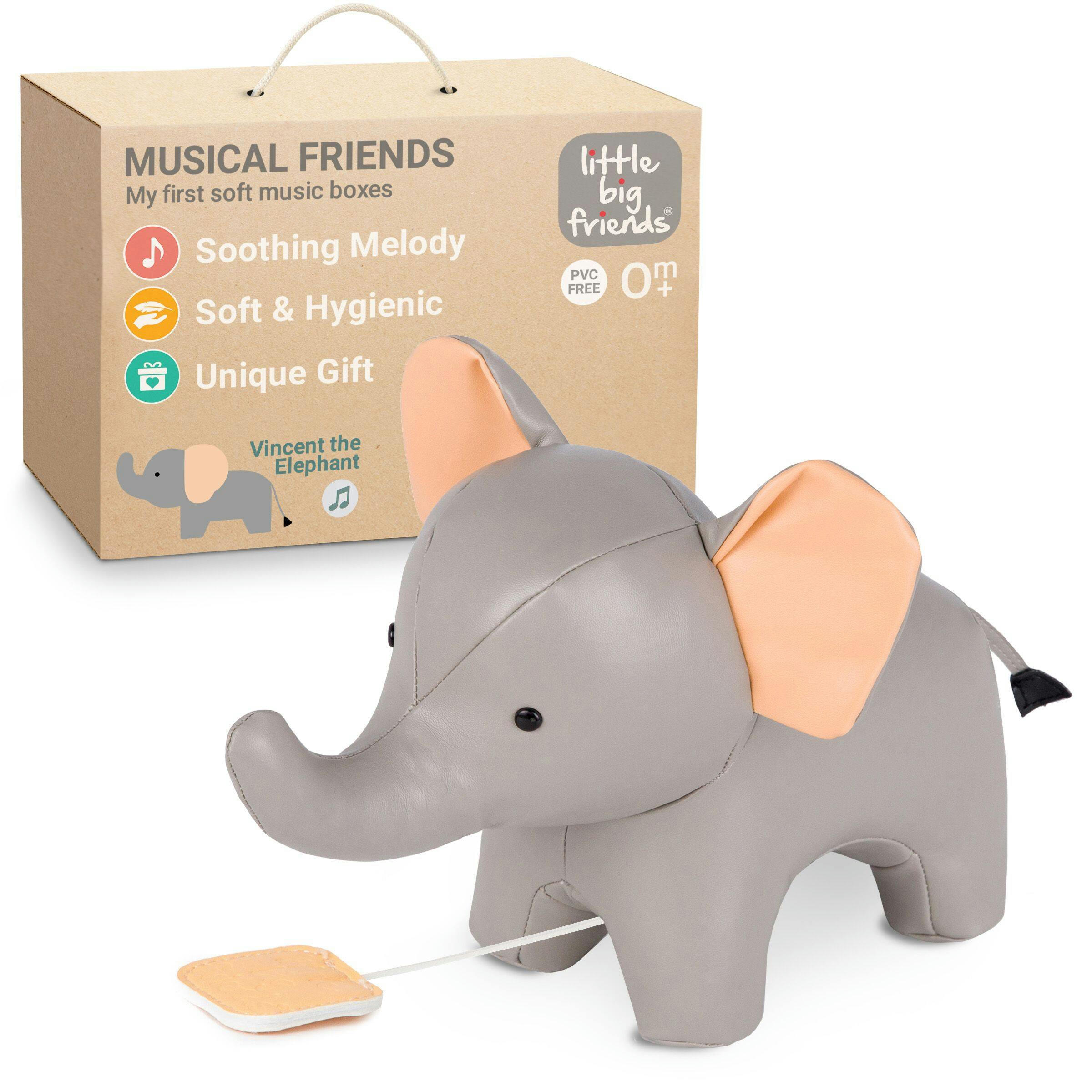 Little Big Friends Soft Music Box, Elephant