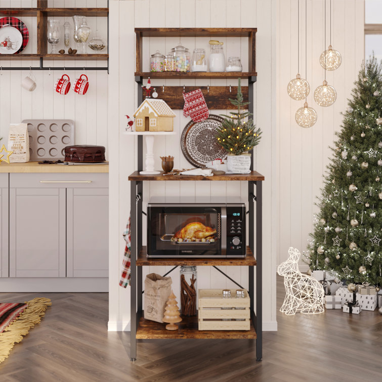 Luper 23.62'' Steel Standard Baker's Rack with Microwave Compatibility