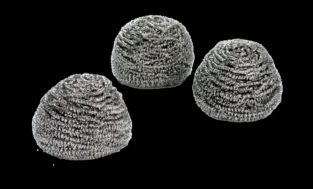 FRANK Stainless Steel Spiral Scour / Scrubber, 3-pk