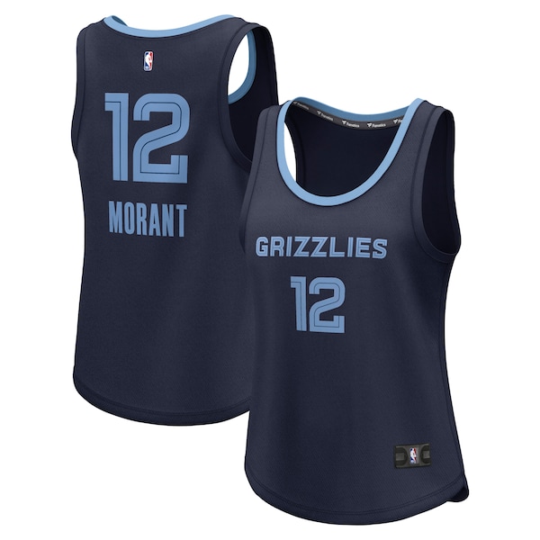 Ja Morant Memphis Grizzlies  Women's Fast Break Player Jersey - Icon Edition - Navy