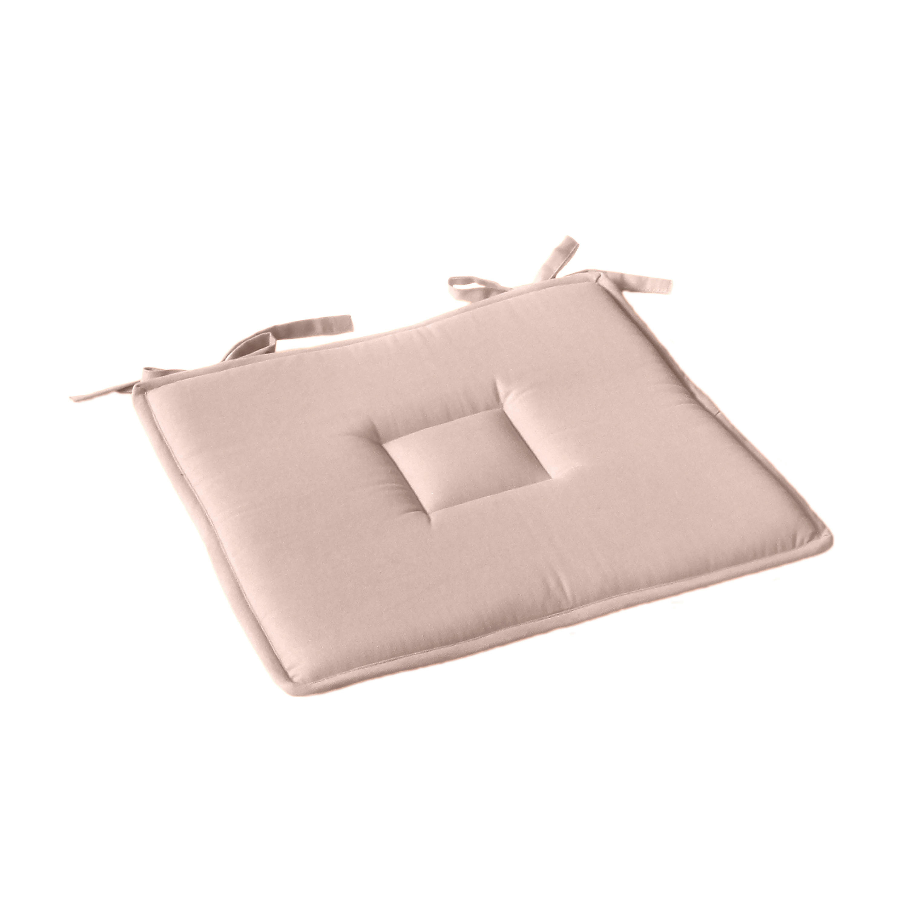 - Galette Plate en coton Rose clair 40x40cm