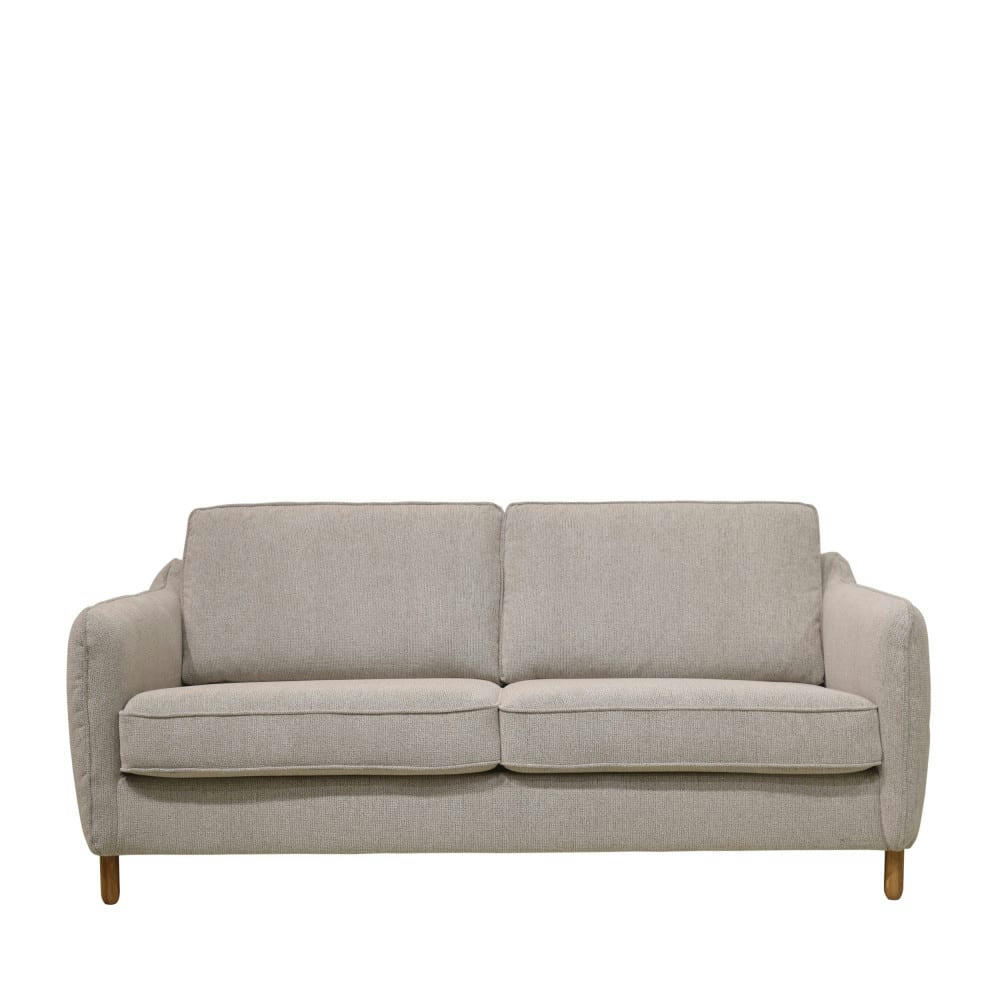 VORNAY - Canapé convertible ouverture express 3 places en tissu beige