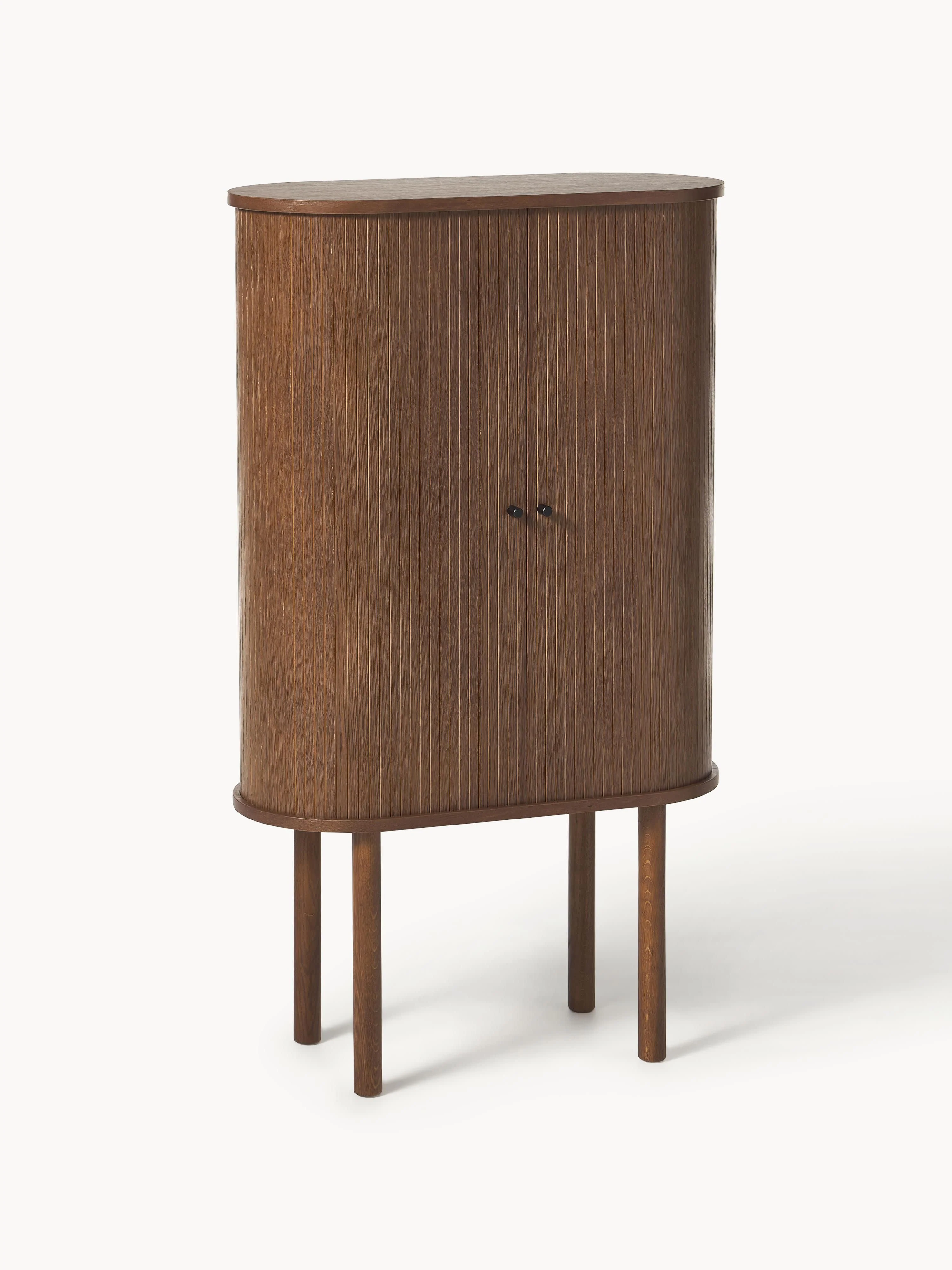 Highboard Calary mit geriffelter Front