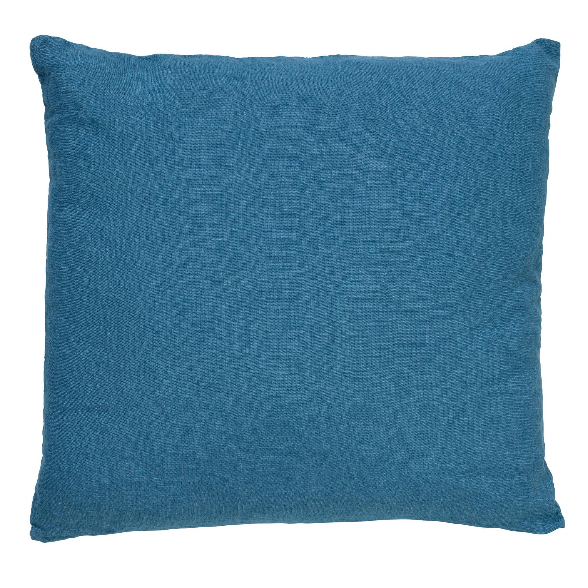 - Housse de coussin bleu en laine-45x45 cm uni