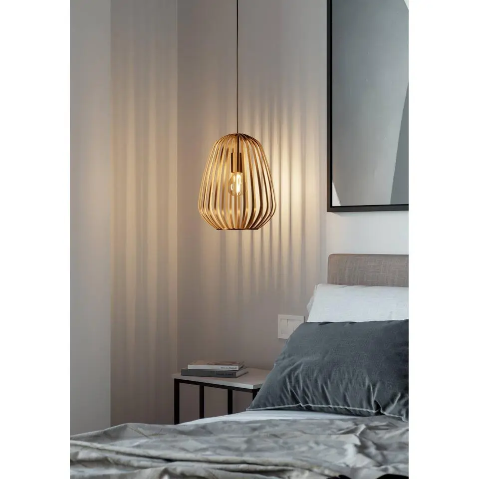 EGLO Espinal Hanglamp - E27 - &Oslash; 28 cm - Brons - Staal