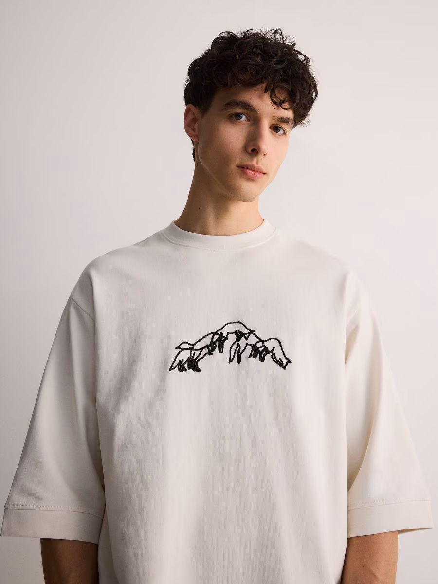 Oversized T-Shirt With Embroidery