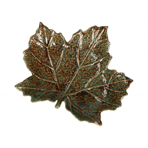 Zestaw 2 pater w kształcie liścia platana Sfogliami - Zielony, 19.5 cm