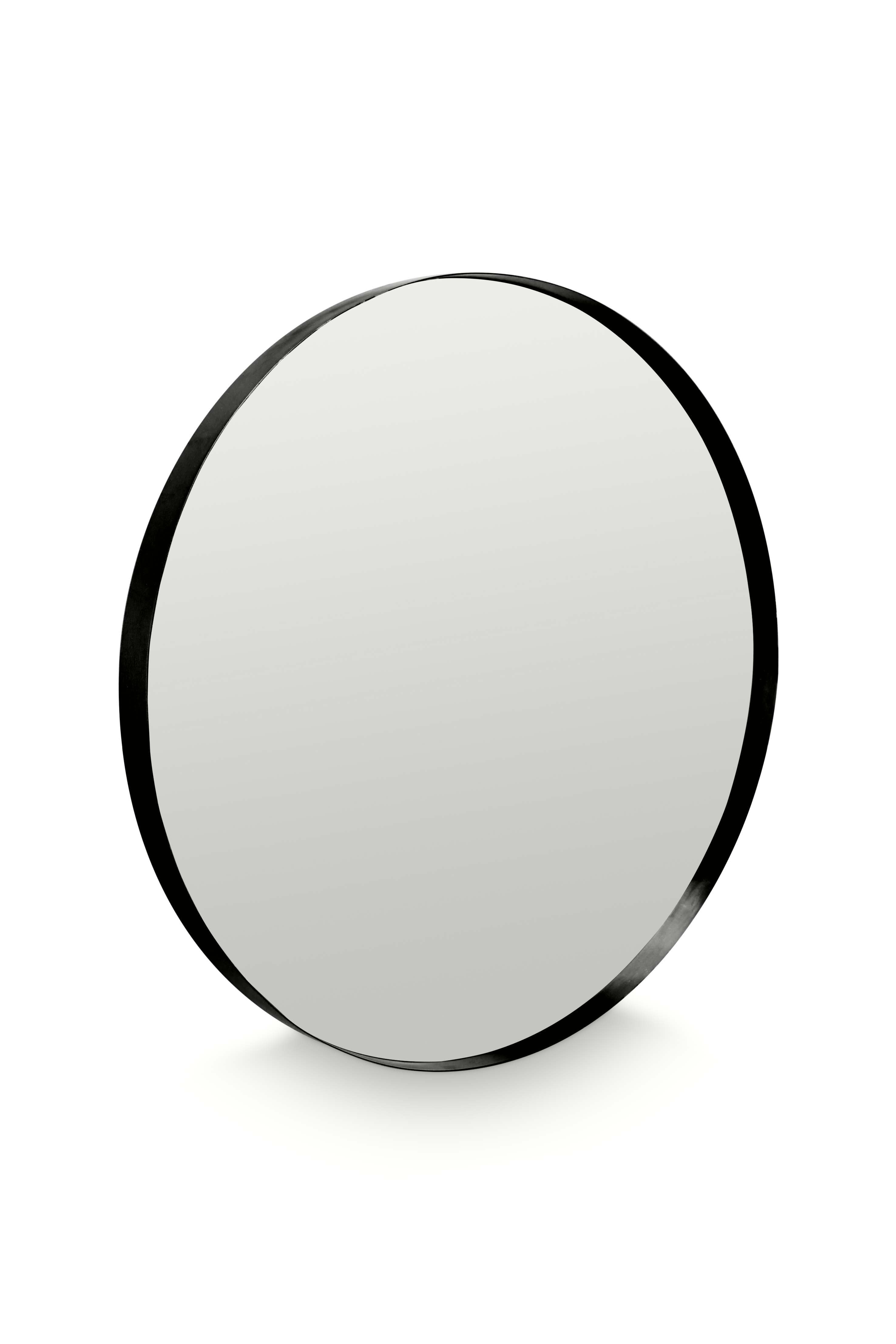 vtwonen Ronde Spiegel om te Hangen - Woondecoratie - Diep Zwart - 60cm