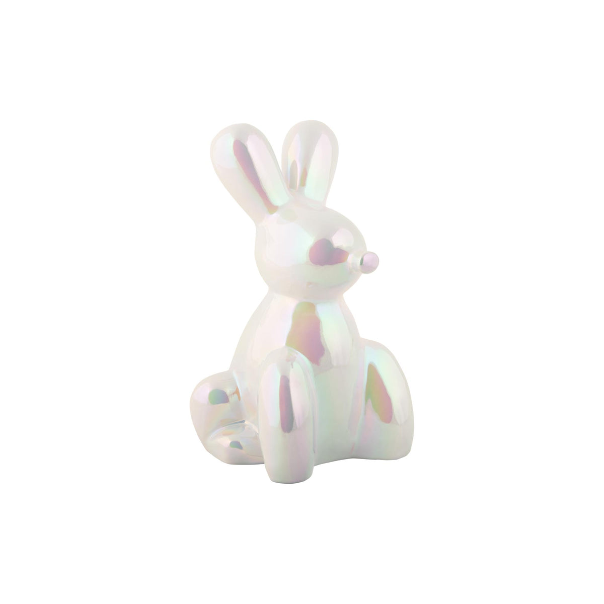 Present Time ornament Balloon Bunny Groot - wit - 12.7x11.5x20cm