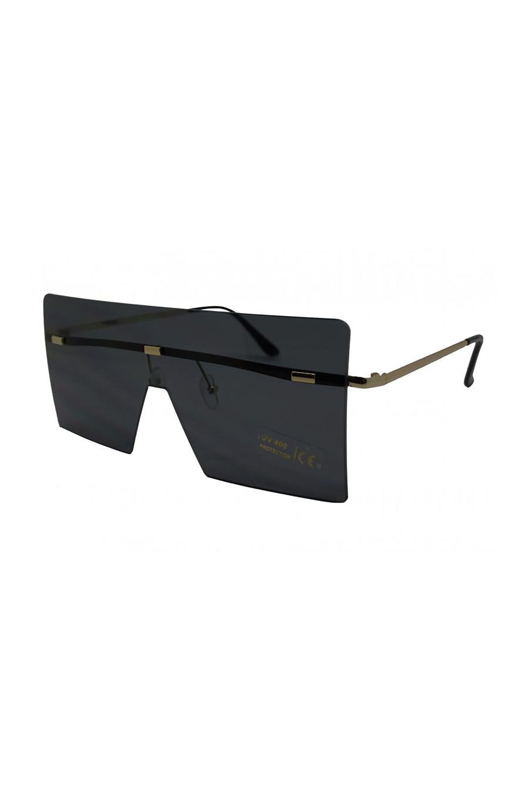Vellin Oversized Rimless Visor Sunglasses