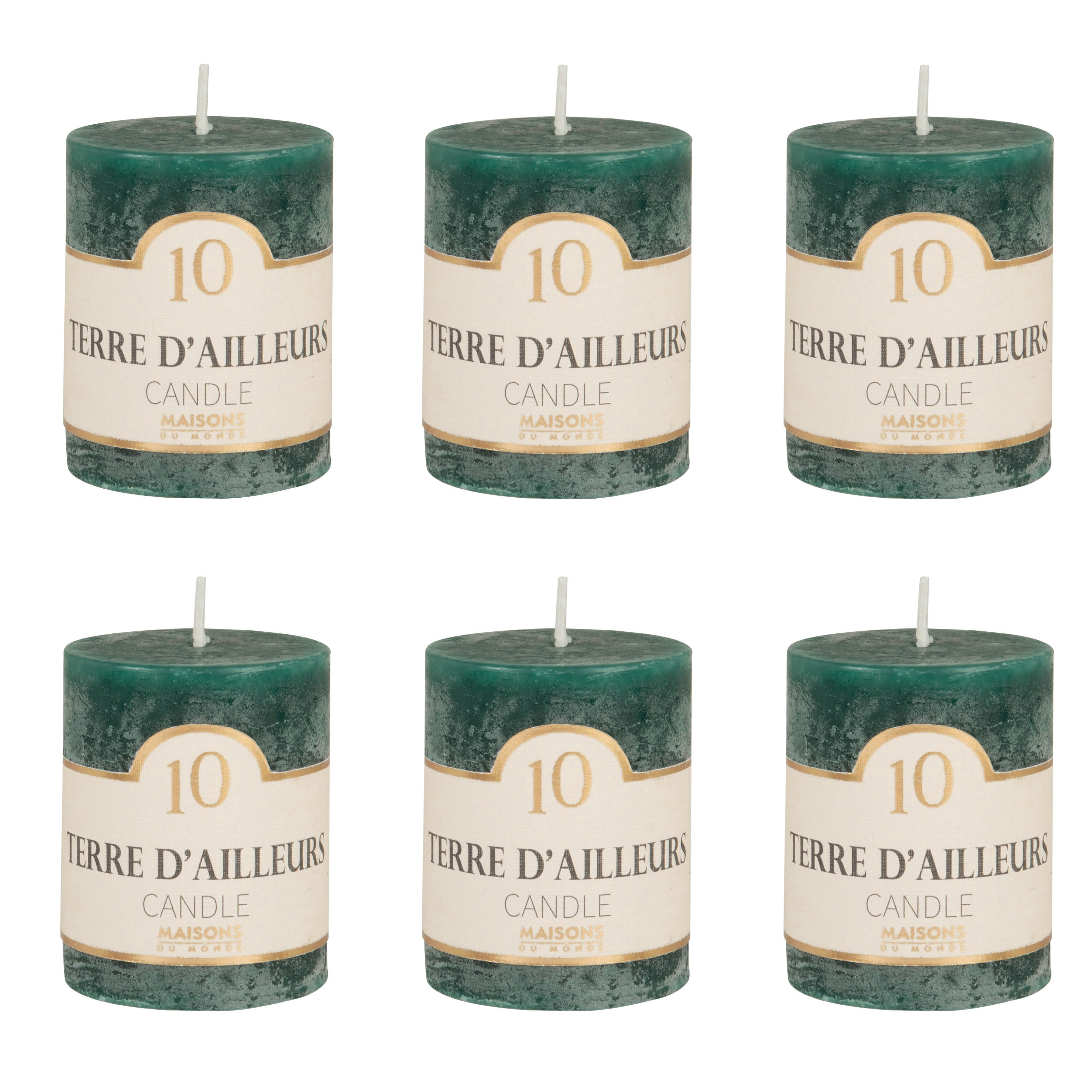 COLORAMA - Bougie parfumée bleu canard H6, 75g