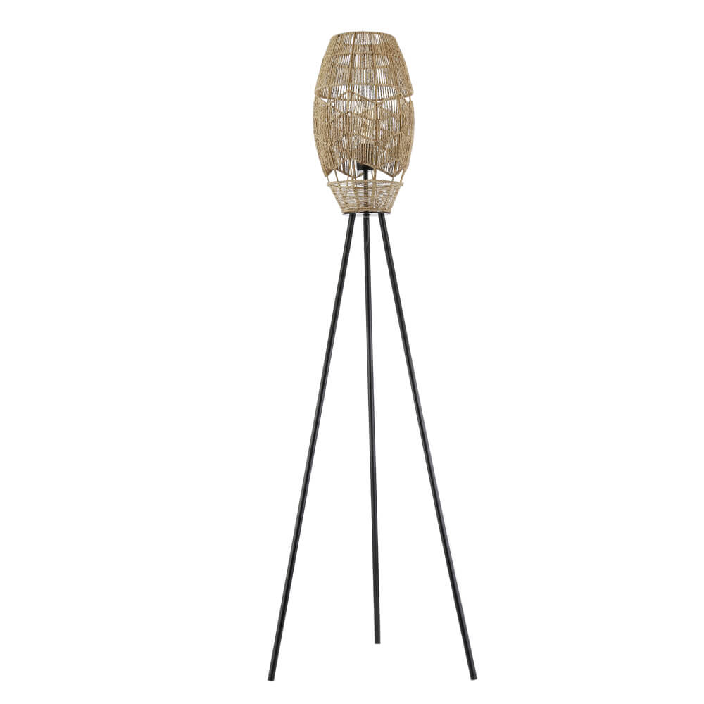 HOME DELUXE Tripod Vloerlamp van Jute KIKO - Natuur