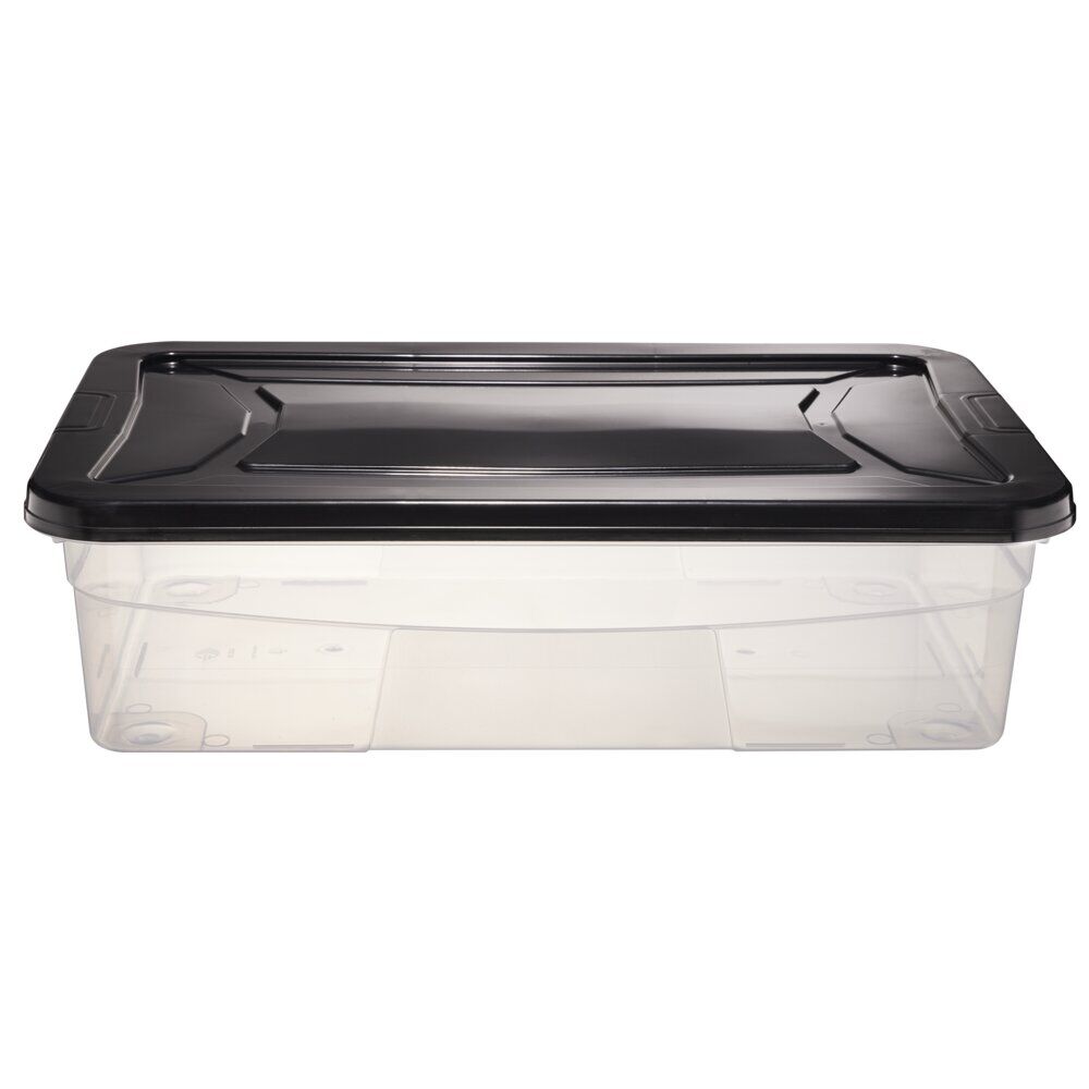 Box dessous de lit noir 30L