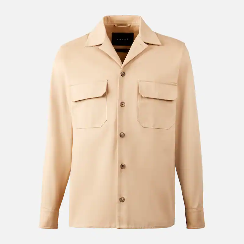 Overshirt in gabardine