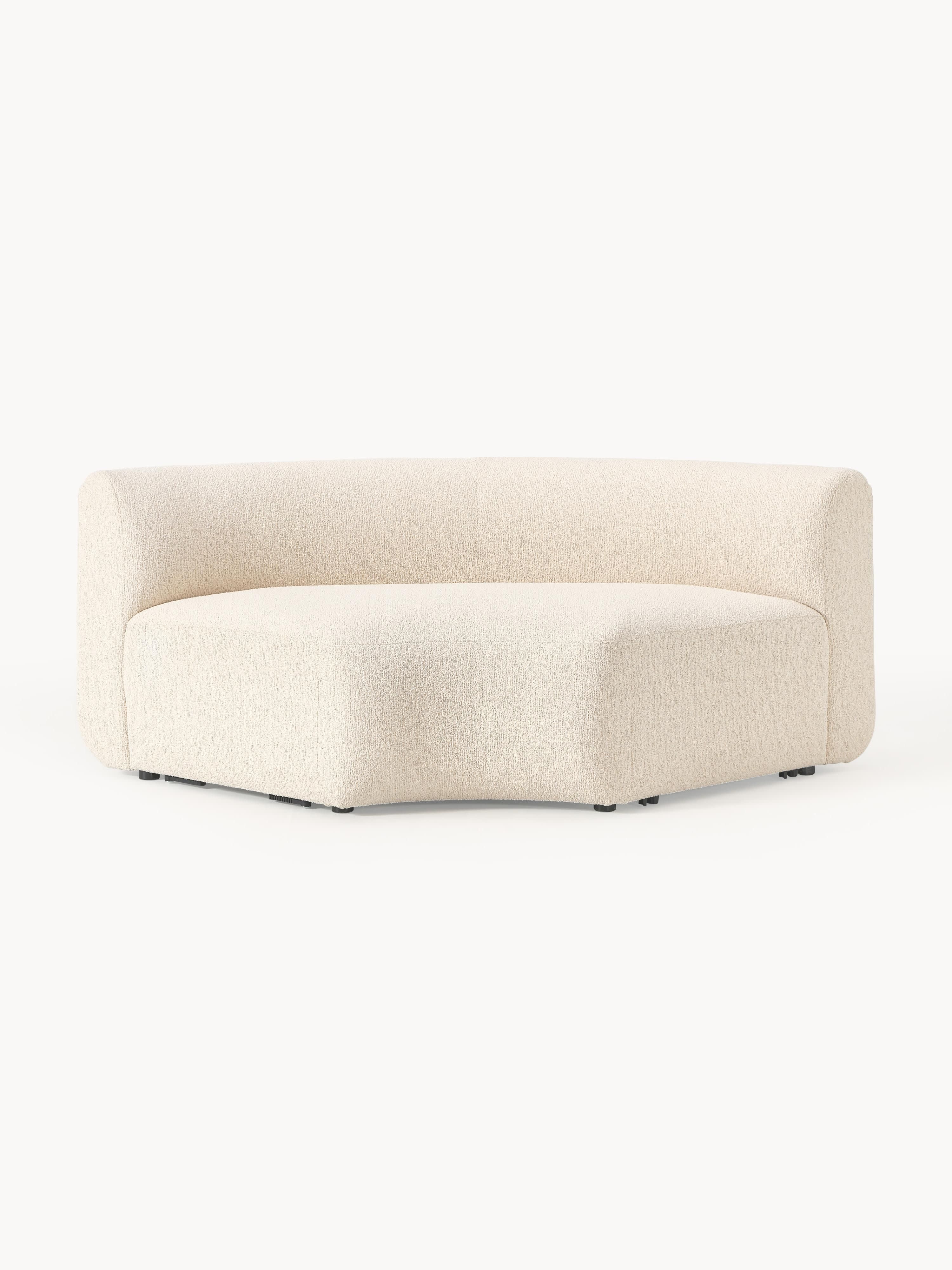 Rundes Bouclé-Eckmodul Sofia