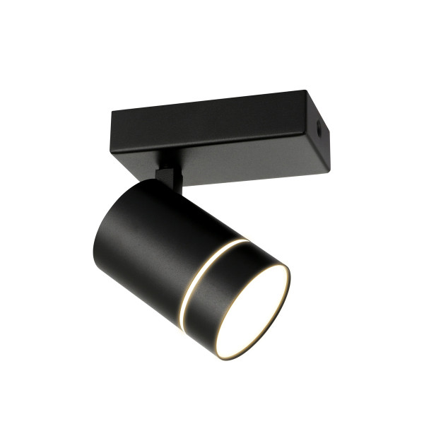 Reflektor sufitowy Selma ruchomy czarny LED 5W 4000 K 320lm IP20 Italux
