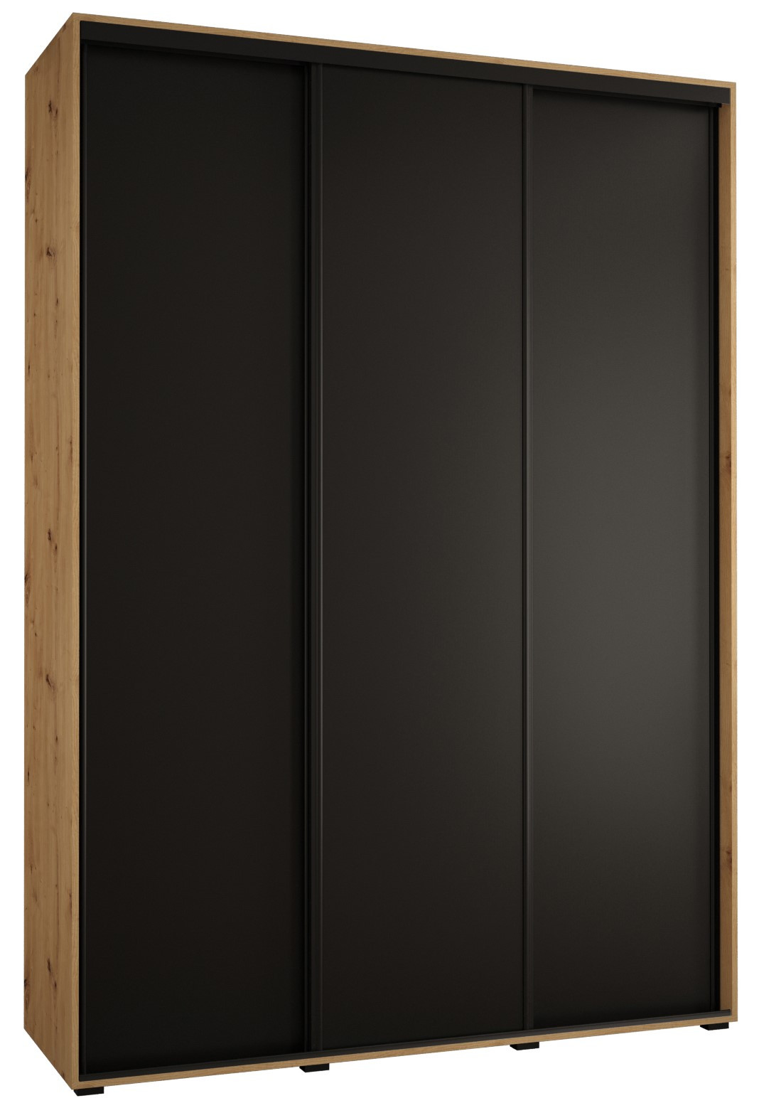 Szafa przesuwna 45 wysoka Davos 1 170 artisan czarny czarny