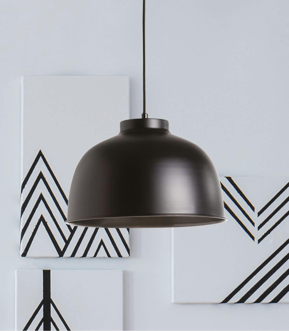 CHICAGO - Suspension en métal noir d. 31 cm