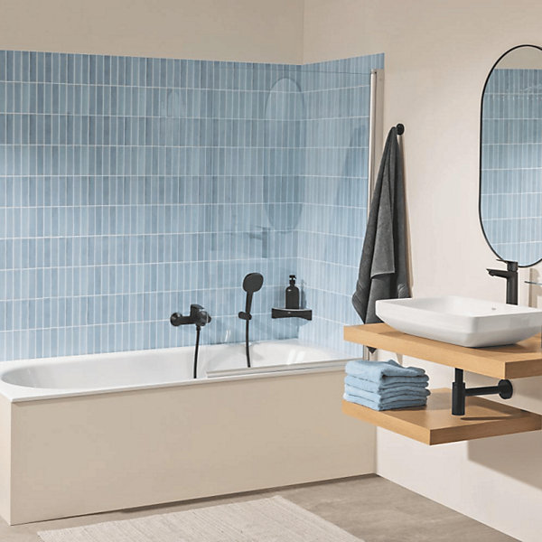 GROHE Mitigeur bain douche Start Edge noir mat