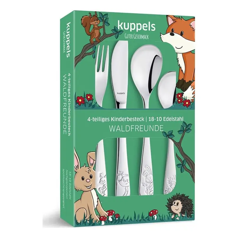 Besteckset 4-teilig Waldfreunde