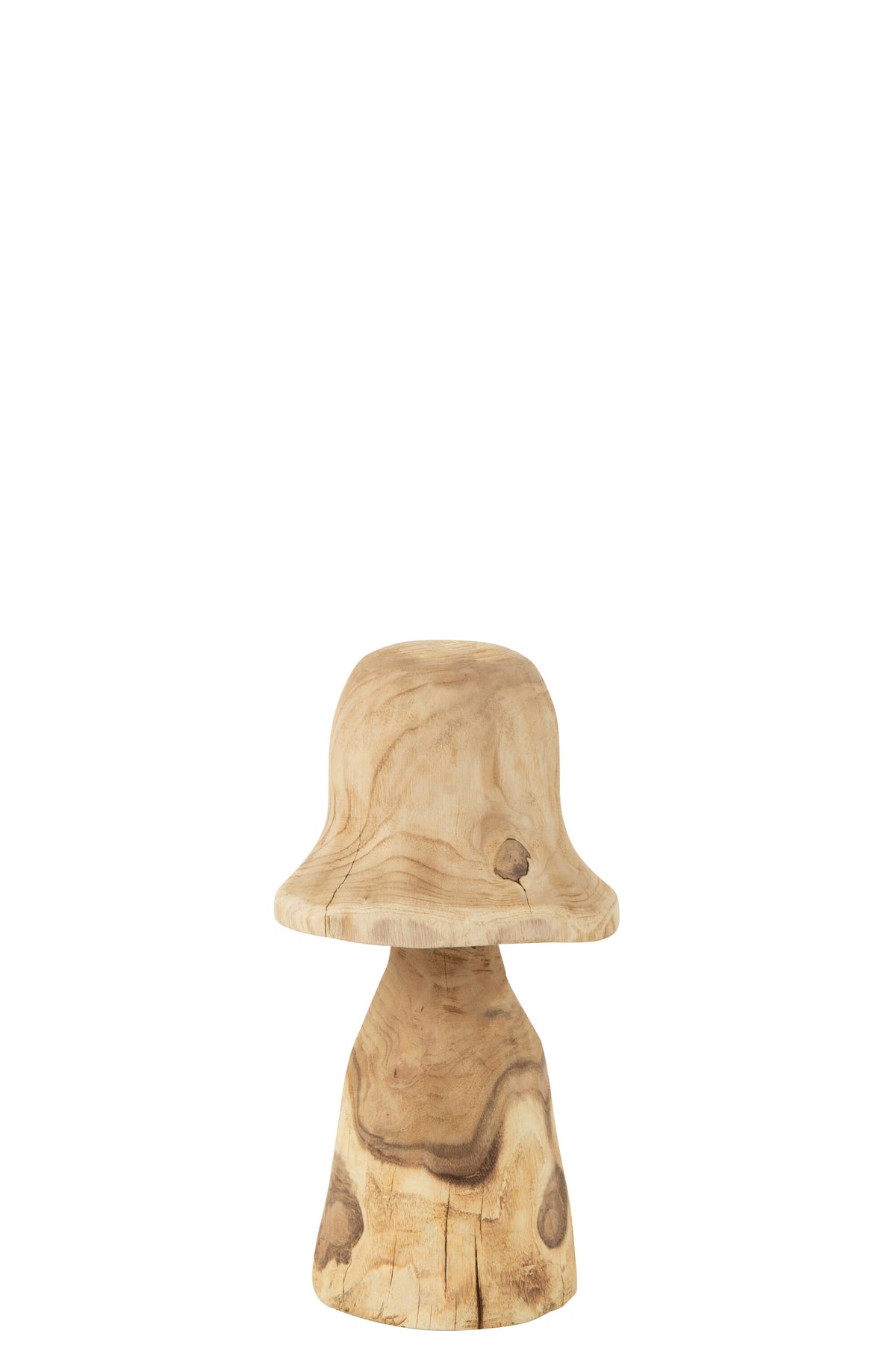 J-Line decoratie Paddenstoel Stolp - hout - naturel - medium