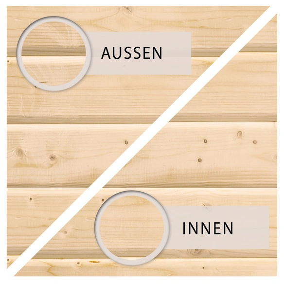 Fenster für Gartenhäuser »38 mm«, BxH: 85 x 44 cm, Holz