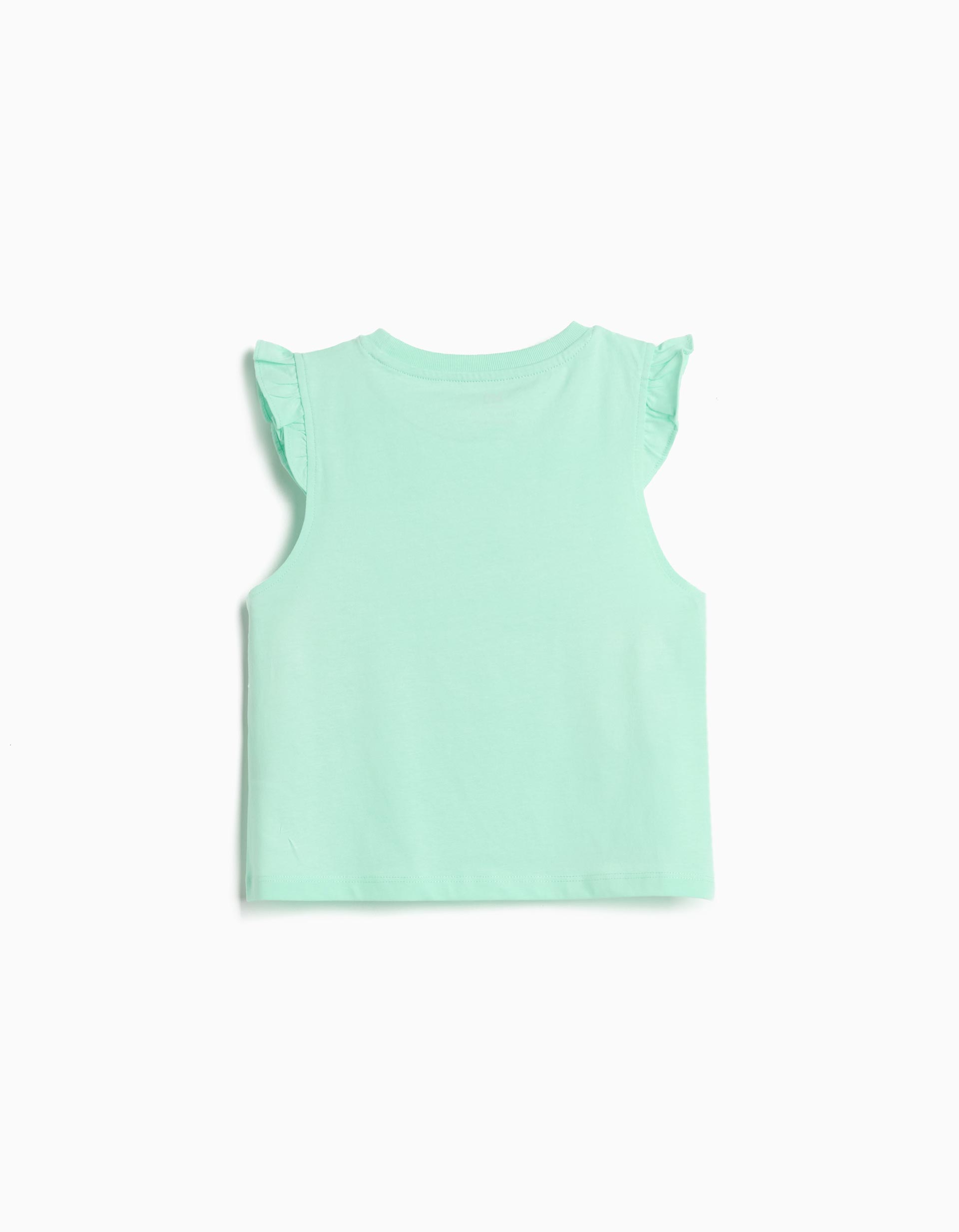 T-shirt Estampada, Menina, Verde Claro