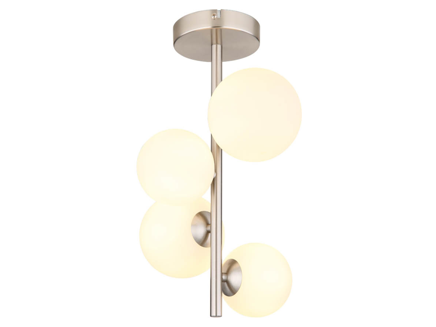 Lampa sufitowa Riha LED 4-punktowa srebrna