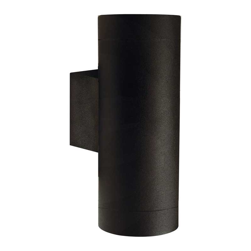 Nordlux Tin Wandlamp Buiten - Ø7,6cm - 2-lichts GU10 - IP54 - Zwart